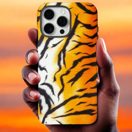 Wilde Oranje tijgerleer Case-Mate iPhone Case