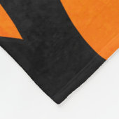 Wilde Oranje zwarte tijgerstripes — Dierafdrukken Fleece Deken (Hoek)