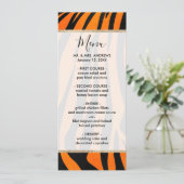 Wilde Oranje zwarte tijgerstripes — Dierafdrukken Menu (Staand voorkant)