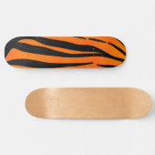 Wilde Oranje zwarte tijgerstripes — Dierafdrukken Persoonlijk Skateboard (Horizontaal)