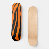 Wilde Oranje zwarte tijgerstripes — Dierafdrukken Persoonlijk Skateboard (Voorkant)