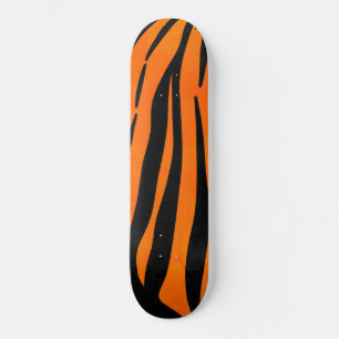 Wilde Oranje zwarte tijgerstripes — Dierafdrukken Persoonlijk Skateboard
