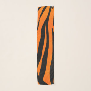 Wilde Oranje zwarte tijgerstripes — Dierafdrukken Sjaal