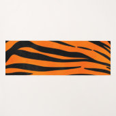 Wilde Oranje zwarte tijgerstripes — Dierafdrukken Yogamat (Voorkant (horizontaal))