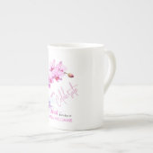 Wilde Orchidee Bloesems 50ste verjaardag Porselein Kop (Voorkant rechts)