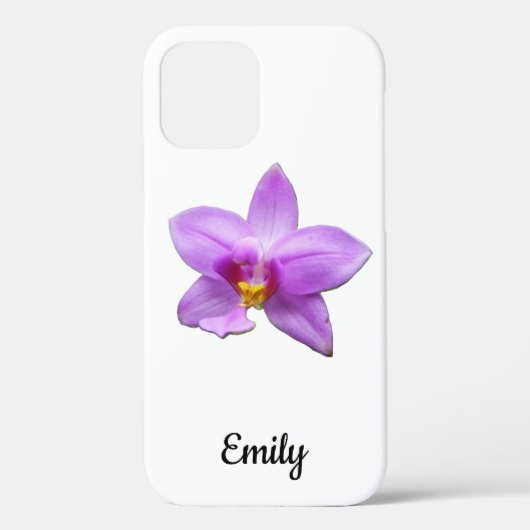Wilde Orchidee Paarse Tropische Bloem Case-Mate iPhone Case (Achterkant)