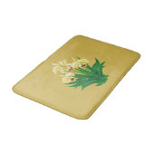 Wilde orchideeën - Gele gouden orchideeën en olijv Badmat (Gekanteld)