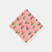 Wilde orchideeën - Koraalroze orchideeën en olievl Servet (Hoek)