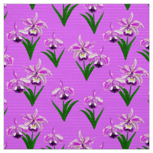 Wilde orchideeën - Shades van Orchid Paars Stof