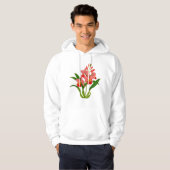 wilde orchideeënbloem hoodie (Voorkant volledig)