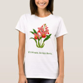 wilde orchideeënbloem t-shirt (Voorkant)
