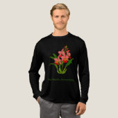 wilde orchideeënbloem Tri-Blend shirt (Voorkant)