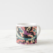 "Wilde" Origineel Abstract Espresso Kop (Voorkant rechts)