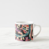 "Wilde" Origineel Abstract Espresso Kop (Rechts)