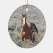 Wilde ornamenten, wilde paarden keramisch ornament (Links)