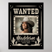 Wilde Oude Wild West Rustic Country Fun Verjaardag Poster (Voorkant)