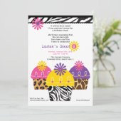 Wilde over Cupcakes Kaart (Staand voorkant)