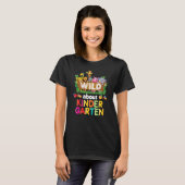 Wilde over de lerarenstudent Kindergarten terug na T-shirt (Voorkant volledig)