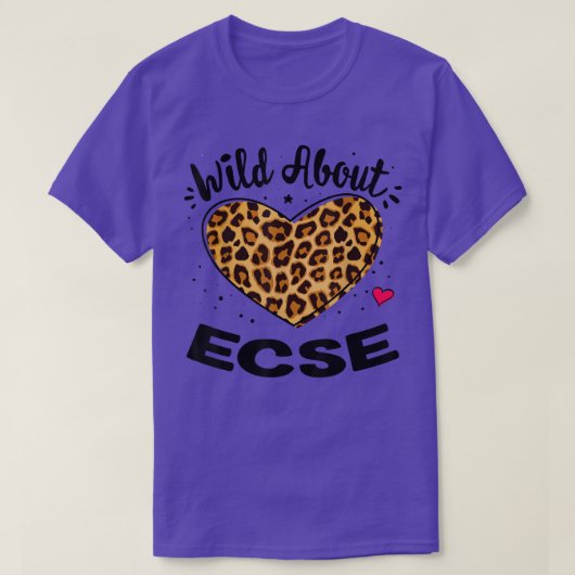 Wilde over ECSE kinderleoparplein T-shirt (Design voorkant)