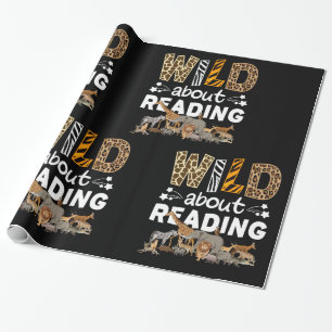 Wilde over het lezen van boeken en boekenworm bibl cadeaupapier