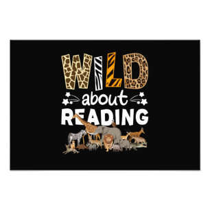 Wilde over het lezen van boeken en boekenworm bibl foto afdruk