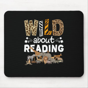 Wilde over het lezen van boeken en boekenworm bibl muismat