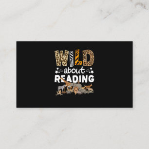 Wilde over het lezen van boeken en boekenworm bibl visitekaartje