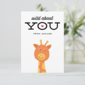 Wilde over je klaslokaal Valentijnsdag kaart (Staand voorkant)