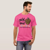 Wilde over Kindergarten Lopard Terug naar schoolth T-shirt (Voorkant volledig)