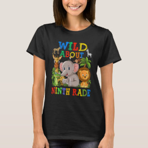 Wilde over Safari-dieren van de negende graad Oerw T-shirt