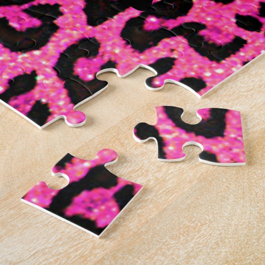 Wilde over voetbalmeisjes Roze Jigzaag Puzzle Legpuzzel (Zijkant)