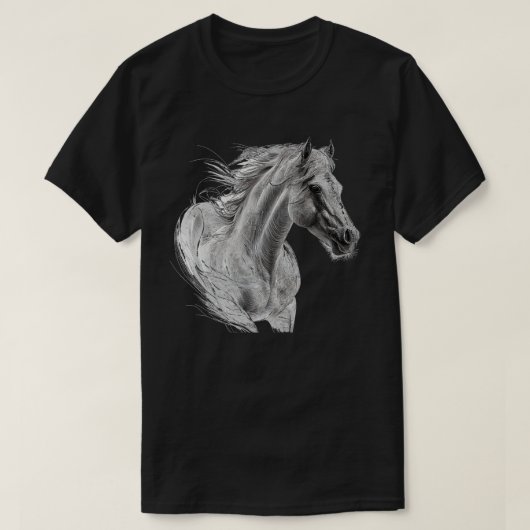 Wilde paard 1 t-shirt (Design voorkant)
