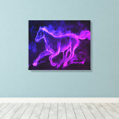 Wilde paard canvas afdruk (Insitu (Houten vloer))