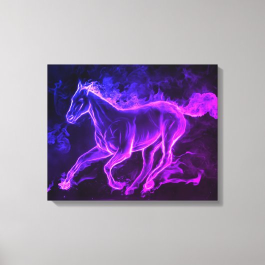 Wilde paard canvas afdruk (Voorkant)