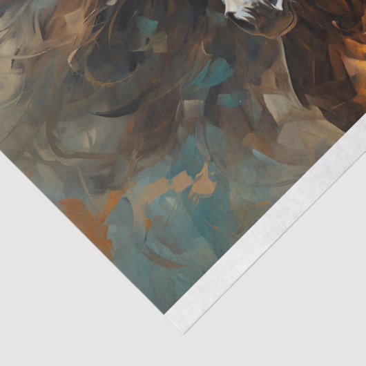 Wilde Paard Collage 2 Decoupage papier (Detail)