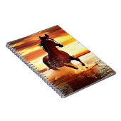 Wilde Paard galoppeert door Surf Notitieboek (Rechterzijde)