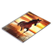 Wilde Paard galoppeert door Surf Notitieboek (Linkerzijde)