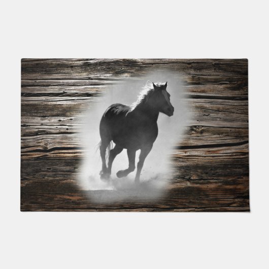 Wilde paard galopperen deurmat (Voorkant)