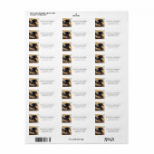 Wilde Paard Galopperend Retouradres Etiket (Full Sheet)