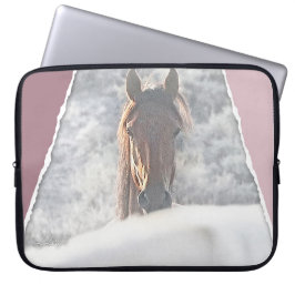 Wilde paard "Ik zie je" computer sleeve