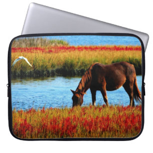 Wilde paard laptop sleeve