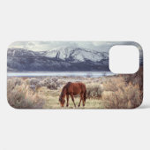 Wilde paard: Nevada winterlandschap. Case-Mate iPhone Case (Achterkant (horizontaal))