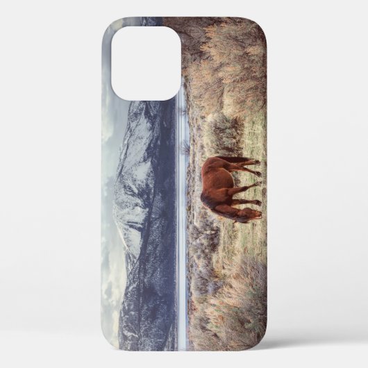 Wilde paard: Nevada winterlandschap. Case-Mate iPhone Case (Achterkant)