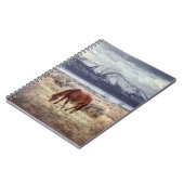 Wilde paard: Nevada winterlandschap. Notitieboek (Linkerzijde)