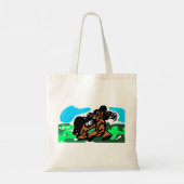Wilde paard  tote bag (Achterkant)