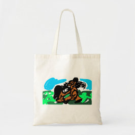 Wilde paard tote bag