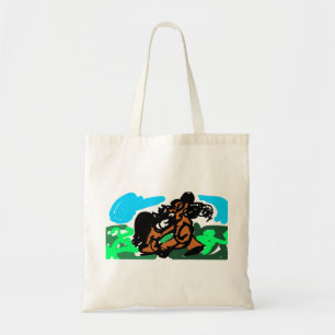 Wilde paard tote bag