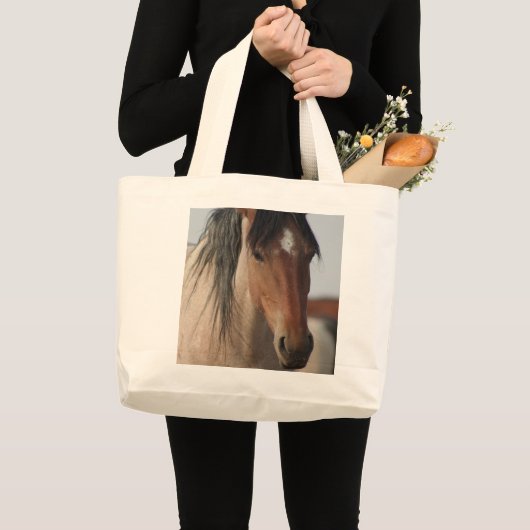 WILDE PAARD VAN UTAH JUMBO CANVAS TAS (Voorkant (product))