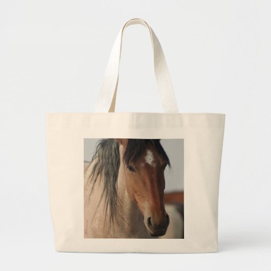 WILDE PAARD VAN UTAH JUMBO CANVAS TAS (Voorkant)