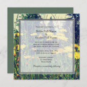 wilde paardebloem bloemen lente bruiloft kaart (Voorkant / Achterkant)